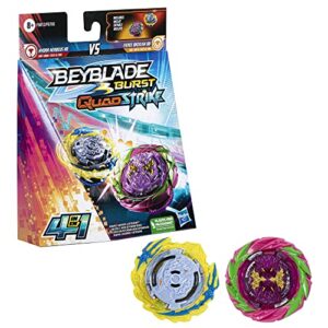 beyblade burst quadstrike fierce bazilisk b8 and hydra kerbeus k8 spinning top dual pack, 2 battling game top toy for kids ages 8 and up