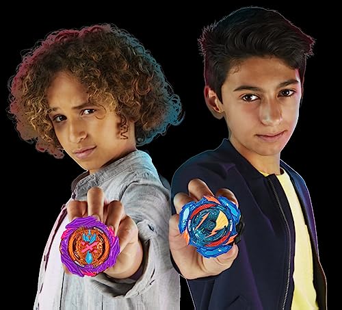 Beyblade Burst QuadStrike Ultimate Evo Valtryek V8 and Divine Xcalius X8 Spinning Top Dual Pack, 2 Battling Game Top Toy for Kids Ages 8 and Up