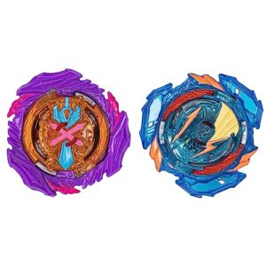 Beyblade Burst QuadStrike Ultimate Evo Valtryek V8 and Divine Xcalius X8 Spinning Top Dual Pack, 2 Battling Game Top Toy for Kids Ages 8 and Up