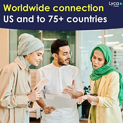 Lyca Mobile $39 30 Day Plan U.S.A. SIM Card with Unlimited Data & International Talk & Text to 75+ Countries 15GB High-Speed 4G LTE/5G Data JZN Market