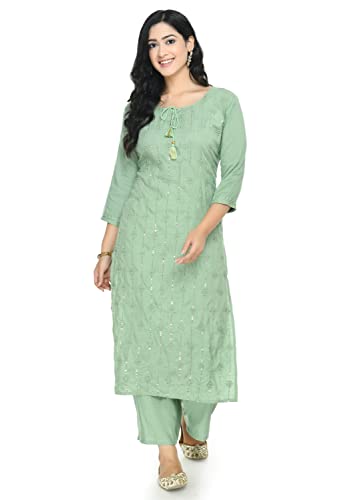 AnjuShree Choice Women Indian Top Cotton Kurti Palazzo pant for women Tunic top