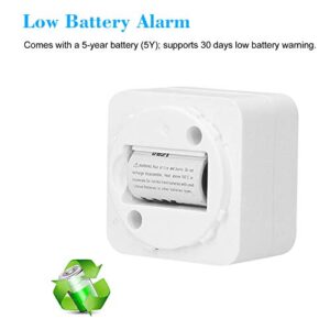 QUZHI Heat Alarm Fixed Temperature Heat Detector 5 Year Battery Powered 85dB Alarm Sound for Home Kitchen Garage White