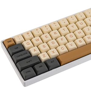 whysp xda profile pbt keycaps 60 percent, 125 keys custom gaming keycaps compatiable for cherry mx switch mechanical keyboard