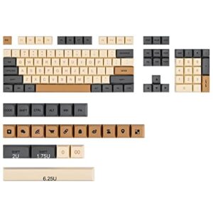 WHYSP XDA Profile PBT Keycaps 60 Percent, 125 Keys Custom Gaming Keycaps Compatiable for Cherry MX Switch Mechanical Keyboard