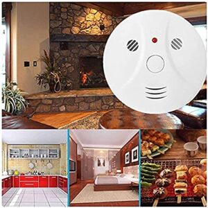 4 Pack Combination Smoke and Carbon Monoxide Detector Battery Operated, Travel Portable Photoelectric Fire&Co Alarm for Home, Kitchen