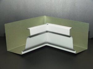 6" inside miter professional brand heavy gauge aluminum k-style gutters, gutter corner, mitre (6-inch, white)