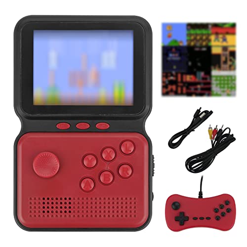 ReignSword Retro Handheld Rocker Game Console, Mini Arcade Machines Multiple Emulators Built-in Classical Games, Portable Handheld Video Games for Kids and Adult, Console Box Support TV Output (Red)