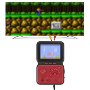 ReignSword Retro Handheld Rocker Game Console, Mini Arcade Machines Multiple Emulators Built-in Classical Games, Portable Handheld Video Games for Kids and Adult, Console Box Support TV Output (Red)