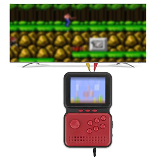 ReignSword Retro Handheld Rocker Game Console, Mini Arcade Machines Multiple Emulators Built-in Classical Games, Portable Handheld Video Games for Kids and Adult, Console Box Support TV Output (Red)