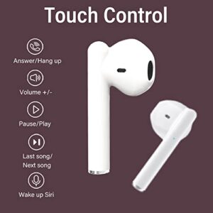 Wireless Earbuds, Bluetooth Earbuds IPX7 Waterproof Wireless Bluetooth with Microphone Charging Case 30H Playtime,Pop-ups Auto Pairing Hi-Fi Stereo Sound Headset for iPhone/Samsung/iOS/Android