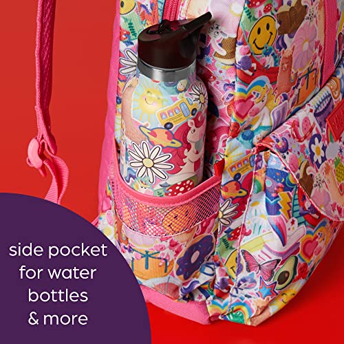 Highlights for Children Backpack for Kids, Weather-Resistant Backpacks for Boys and Girls, Elementary School Kids Bags, Ages 3+ (17" - Rainbow Unicorn - Pink)