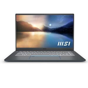 msi prestige 15 15.6" fhd ultra thin and light professional laptop intel core i7-1185g7 gtx1650 max-q 16gb ddr4 512gb nvme ssd win10 - gray (a11sc-034)