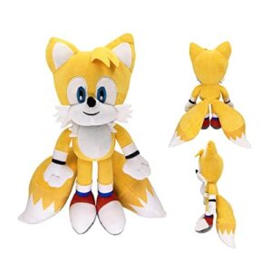 for The Hedgehog 11.8" Plush Toys, for Knuckles Shadow Tails Plush Doll Toys Gifts for Boys and Girls Cartoon Character Plush Children (Tails)