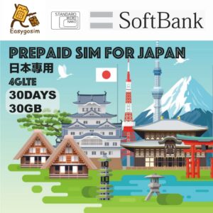 sim for japan 30days 20gb 4g-lte data no activation no contract prepaid sim card