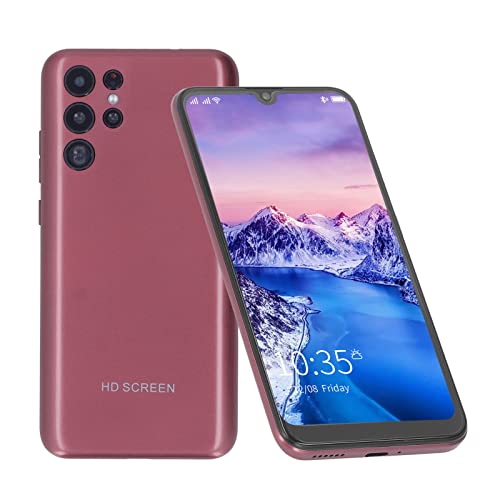 6.26in FHD Screen Smartphone, Facial Recognition Unlocked Cell Phone, 4GB RAM 64GB ROM, 2800mAh Battery, Dual SIM Card Slots, GSM Unlocked Smartphone for Android 10(6.26" Rose Gold)