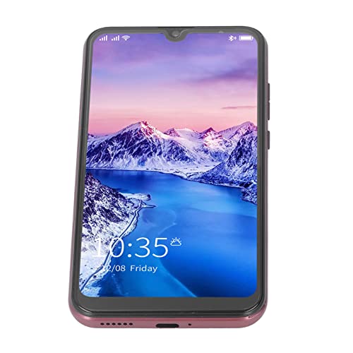 6.26in FHD Screen Smartphone, Facial Recognition Unlocked Cell Phone, 4GB RAM 64GB ROM, 2800mAh Battery, Dual SIM Card Slots, GSM Unlocked Smartphone for Android 10(6.26" Rose Gold)