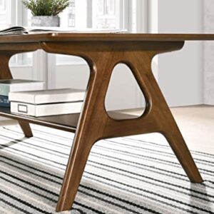 Roundhill Furniture Arona Coffee Table, Brown