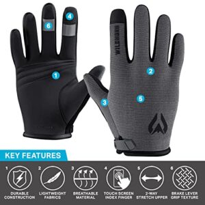 Wildhorn Bypass Cycling Gloves - Mountain Bike Gloves Biking Gloves. Bicycle Gloves Men/Women. MTB Gloves Bike Gloves for Men Cycling. Hiking Gloves