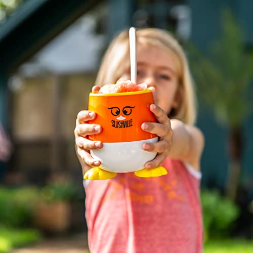 Insta Slushy Maker Cup for Kids – Penguin Compact Make & Serve Slushie Cup Allows You to Make Refreshing Slushies, Smoothies & Other Frozen Drinks in Minutes – The Ultimate Slush Cup Experience