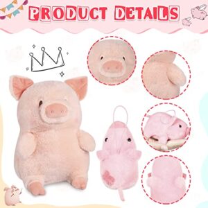 Zomiboo 5 Pcs Pig Baby Plush Cute Stuffed Animal Toy Set, Mini Pig Stuffed Animal Stuffed Pig Plush for Baby Shower Birthday Party Favors Gifts, Students Classroom Prizes, 4 inches