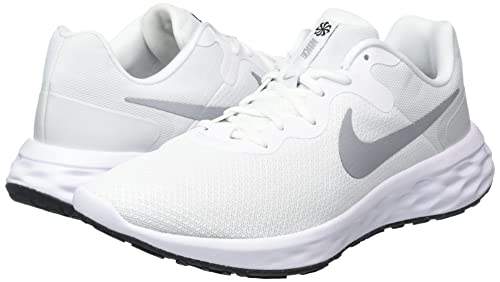 Nike Revolution 6 Nn Mens Running Trainers Dc3728 Sneakers Shoes (UK 8.5 US 9.5 EU 43, White Wolf Grey Pure Platinum 100)