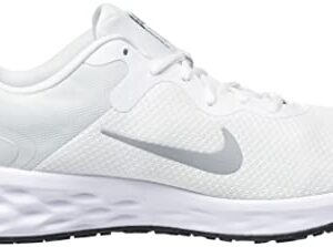 Nike Revolution 6 Nn Mens Running Trainers Dc3728 Sneakers Shoes (UK 8.5 US 9.5 EU 43, White Wolf Grey Pure Platinum 100)