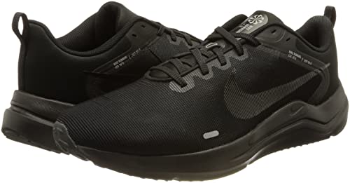 Nike Downshifter 12 Mens Running Trainers DD9293 Sneakers Shoes (UK 10 US 11 EU 45, Black Dark Smoke Grey 002)