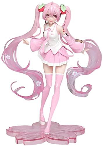 Siesdio Miku Sakura Figure Pink Version Anime Figure Birthday Gift New Figure Sakura Skirt Pink Doll7.87inch