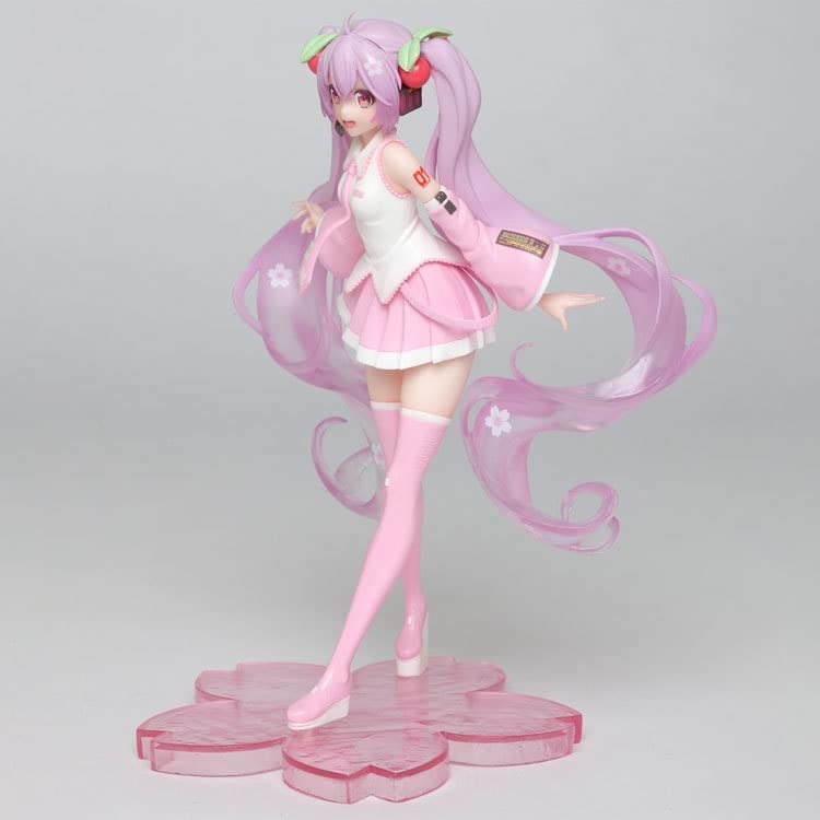 Siesdio Miku Sakura Figure Pink Version Anime Figure Birthday Gift New Figure Sakura Skirt Pink Doll7.87inch