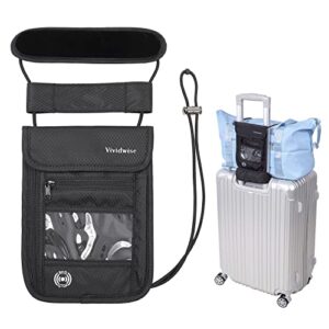 vividwise luggage straps, nylon elastic bag bungee luggage strap for add a bag adjustable suitcase belt, black