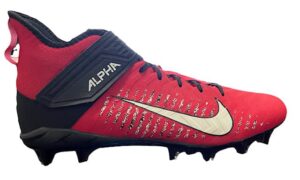 nike alpha menace pro 2 mid (size 16) university red/white-black