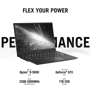 ASUS ROG Flow X13 Ultra Slim 2-in-1 Gaming Laptop, 13.4” 120Hz FHD+ Display, GeForce GTX 1650, AMD Ryzen 9 5900HS, 16GB LPDDR4X, 1TB PCIe SSD, Wi-Fi 6, Windows 10 Home, GV301QH-DS96