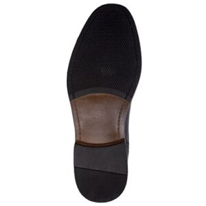 NINE WEST Mens Monk Strap Loafer Dress Shoes I Moc-Toe Bit Slip-On Loafer I Fyfe Black 12