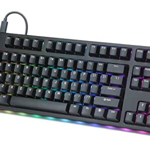 DROP Signature Series Mechanical Keyboard - Tenkeyless TKL (87 Key), Doubleshot Cherry Keycaps, Tactile Holy Panda Switches, Hot-Swap, Backlit RGB LED, USB-C, Aluminum Frame (Classic Midnight)