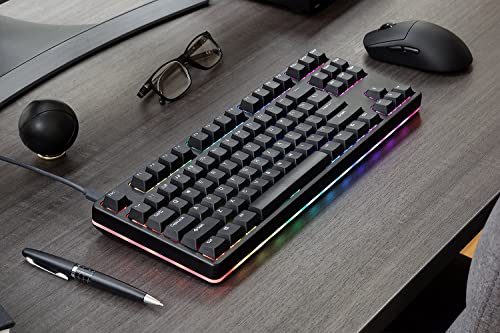 DROP Signature Series Mechanical Keyboard - Tenkeyless TKL (87 Key), Doubleshot Cherry Keycaps, Tactile Holy Panda Switches, Hot-Swap, Backlit RGB LED, USB-C, Aluminum Frame (Classic Midnight)