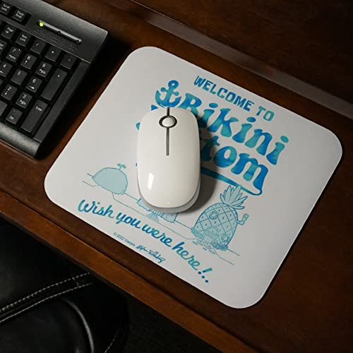 Spongebob Bikini Bottom Welcome Low Profile Thin Mouse Pad Mousepad