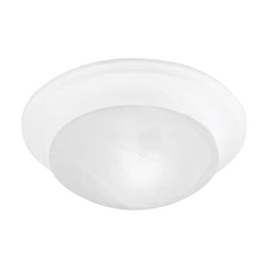 3 light white ceiling light fixture with white alabaster glass shade