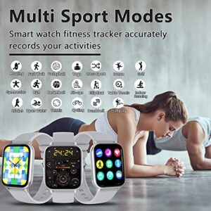 Smart Watch (Answer/Make Call),1.9"Smartwatch Fitness Tracker for Android and iOS Phones with Heart Rate Sleep Tracking, Multi Sport Modes, Blood Oxygen,Ai Voice Control,Fitness Watch for Women Men