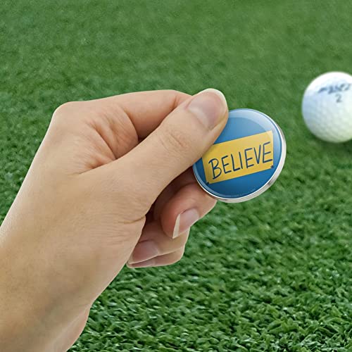 GRAPHICS & MORE Ted Lasso Believe Golfing Premium Metal Golf Ball Marker