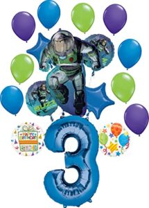 buzz lightyear party supplies 3rd birthday theme balloon bouquet decorations