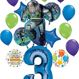 Buzz Lightyear Party Supplies 3rd Birthday Theme Balloon Bouquet Decorations