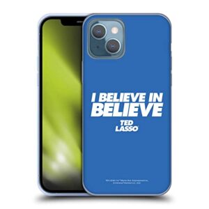 head case designs officially licensed ted lasso i believe in believe season 1 graphics soft gel case compatible with apple iphone 13