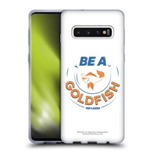 head case designs officially licensed ted lasso be a goldfish season 1 graphics soft gel case compatible with samsung galaxy s10