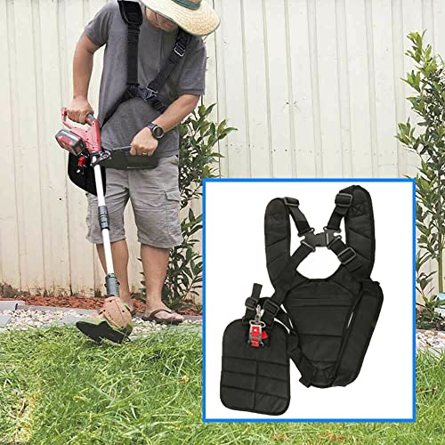 AILEETE Weed Eater Harness Double Shoulder Strap for Most Models Trimmer, Weed Eater, Strimmer, Brushcutter & Weed Wacker Harness Strap