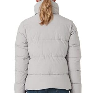 ROYAL MATRIX Women's Cropped Puffer Jacket Winter Lightweight puffer jacket Short Warm puffy Jacket (Grey, Medium)