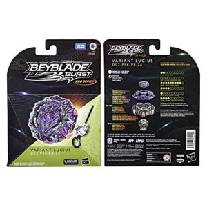 BEYBLADE Burst Pro Series Variant Lucius Spinning Top Starter Pack, Defense Type Battling Game Top, Toy for Kids Ages 8 and Up