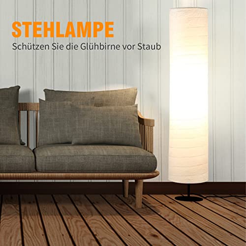 Saihisday Paper Floor Lamp Shade Floor Light Cover for Living Room Bedroom Bedside Decorations(Lampshade only, not including lamp and base)