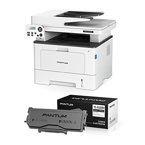 Pantum Laser Printer All in one Monochrome Multifunction Black and White Printer 40ppm,Auto Duplex,Copy＆Scan,Network and USB Only, BM5100ADN