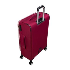 it luggage Expectant 32" Softside Checked 8 Wheel Expandable Spinner, Red