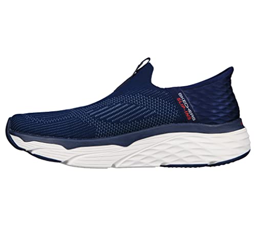 Skechers Men's Max Cushioning Slip-Ins-Athletic Slip-On Running Walking Shoes with Memory Foam Sneaker, Navy, 11